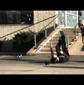Slow motion skateboarding slams