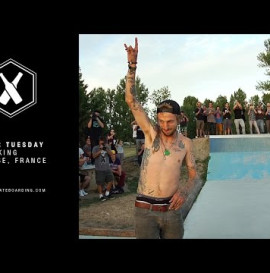 SUPRA TWO FOR TUESDAY: Lizard King giant channel ollie in Toulouse