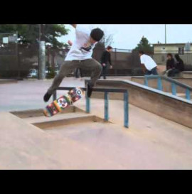 Tommy Sandoval skates Memorial park