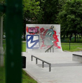 Tony Hawk, Aaron "Jaws" Homoki & Corbin Harris in Cracow.