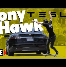 Tony Hawk's Tesla Model S - How Tony Uses The Car's Cam